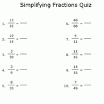 Simplification de fractions en ligne