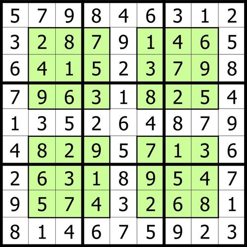 Après Solution Puzzle Hyper Sudoku