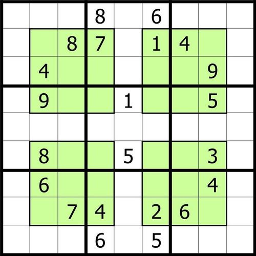Avant Grille logique Hyper Sudoku