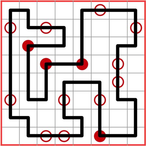 Solution Solution Puzzle Masyu