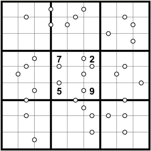 Grille à résoudre Grille logique Sudoku Consécutif